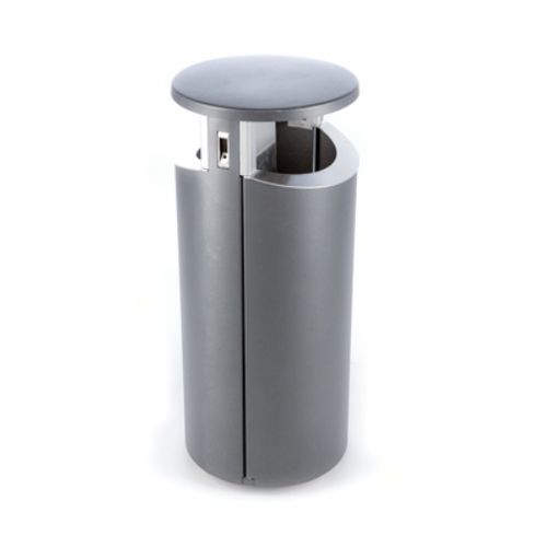Portarifiuti pubblico - NOVUS 120 DOUBLE-SIDED - FINBIN Products/ Lehtovuori Oy - da appoggio / in acciaio inossidabile / in acciaio galvanizzato