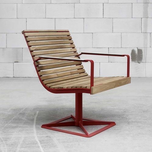 Poltrona contemporanea - PREVA LP375 - egoé - in legno / in legno / in acciaio