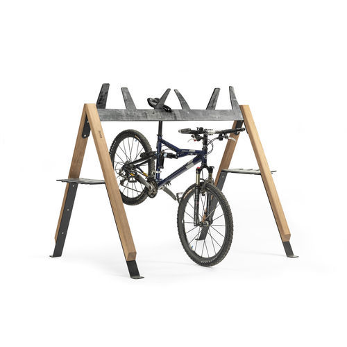Rastrelliera per biciclette a pavimento - Cabra ANT200 - egoé - per spazi pubblici / in acciaio / in legno