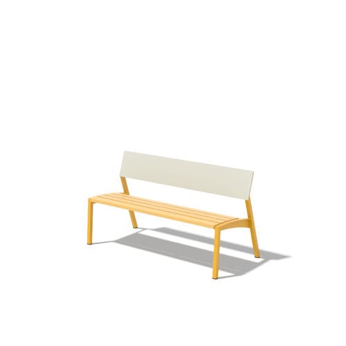 Panca per spazi pubblici contemporanea - Mini Vera LVE160 - egoé - in legno massiccio / in teak / in HPL
