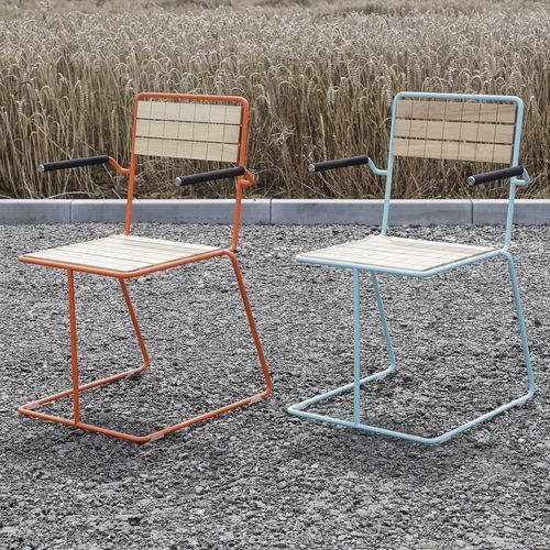 Sedia contemporanea - Tina KL104 - egoé - da interno / in legno massiccio / con supporto in acciaio