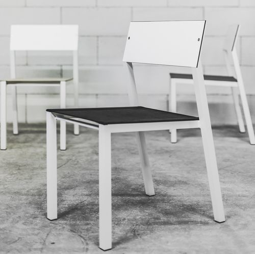 Sedia contemporanea - Cora LCR127 - egoé - da esterno / da interno / in Batyline®