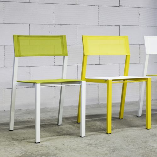 Sedia contemporanea - Cora LCR128 - egoé - da esterno / da interno / in Batyline®
