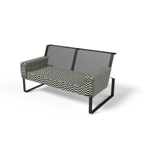 Divano contemporaneo - Moja MO1201 - egoé - da esterno / in tessuto / bianco