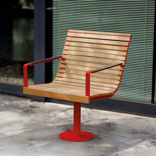 Poltrona urbana contemporanea - I1-3751 - egoé - in legno oliato / in legno massiccio / in frassino