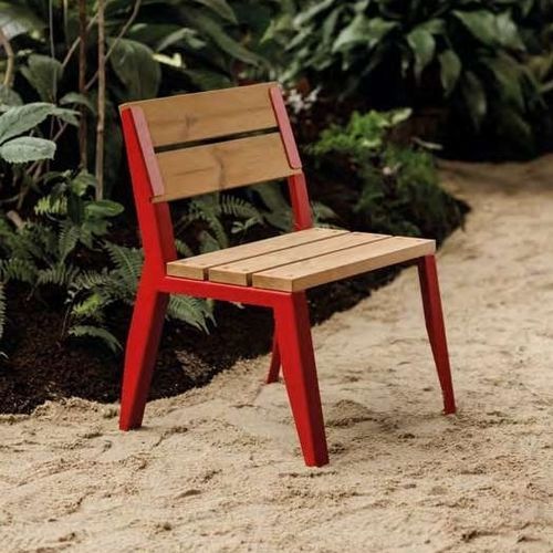 Sedia da giardino contemporanea - E1-101 - egoé - da esterno / in pino / in frassino