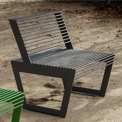 Poltrona urbana contemporanea - A3-101 - egoé - in acciaio galvanizzato / in acciaio galvanizzato / colore personalizzabile