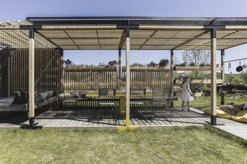 Pergola modulabile - Y : Un concept ! - egoé - autoportante / in legno / in acciaio galvanizzato