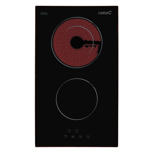 Piano cottura in vetroceramica - TD 302 - CATA - 2 fuochi / da incasso / con comandi tattili