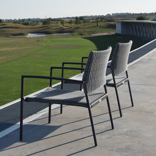 Poltrona contemporanea - SOPHIA - GreenDesign - in alluminio / in rattan sintetico / in fibre sintetiche