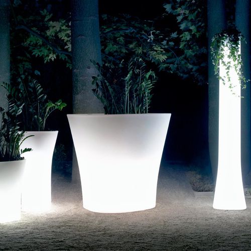 Vaso da giardino in polietilene - FLEVES - GreenDesign - rotondo / verticale / in altezza