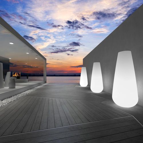 Colonna luminosa contemporanea - MILOS - GreenDesign - in polietilene / da esterno