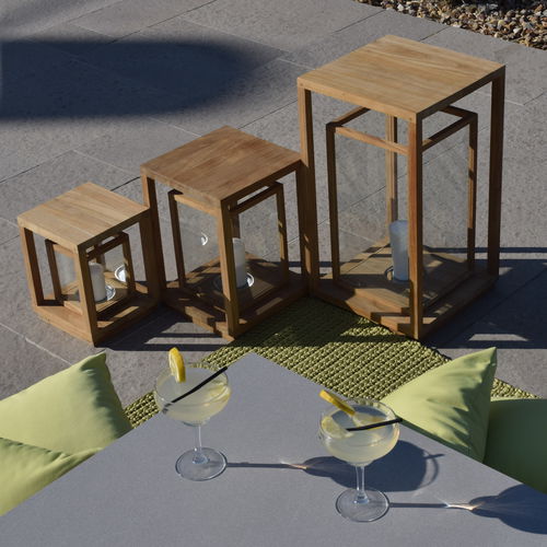 Lampada portatile - LUCCIOLA - GreenDesign - in teak / contemporanea / senza fili