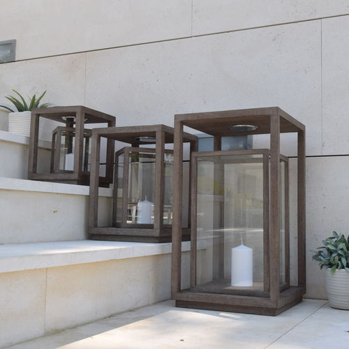 Lampada portatile - LANTERNA - GreenDesign - in teak / contemporanea / senza fili