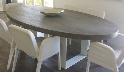 Tavolo da pranzo contemporaneo - HAUTE - CABUY Didier - in rovere / ovale / per uso residenziale
