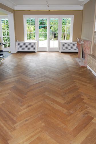 Parquet massello - HERRINGBONE - CABUY Didier - in legno massiccio / a spina di pesce / anticato
