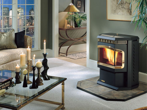 Stufa a pellet - ADVANCE  - Harman Stoves - contemporanea / in metallo