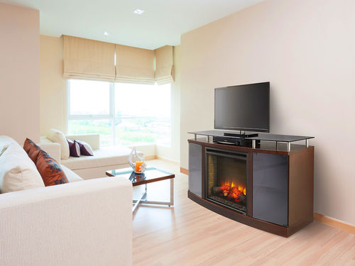 Camino elettrico - SIMPLIFIRE VENTURE - Harman Stoves - da incasso / Faccia singola / con focolare chiuso