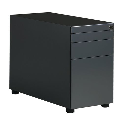 Cassettiera per ufficio in alluminio - 7 - Paustian - in MDF laccato / 2 cassetti / a chiave