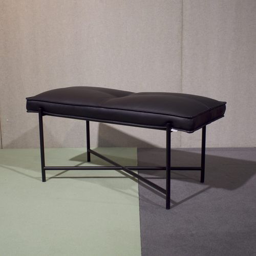 Panca contemporanea - PIANO - Handvark - in metallo / in pelle / fatta a mano