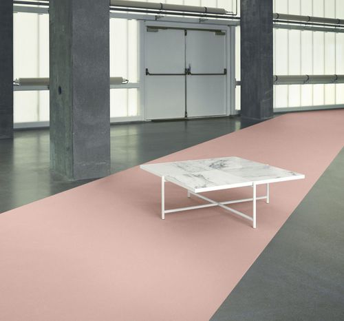 Tavolo contemporaneo - 90 - Handvark - in marmo / con supporto in metallo / quadrato