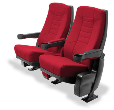 Poltrona per cinema in tessuto - VENEZIA - Mobiliario, S.A de C.V. - rossa