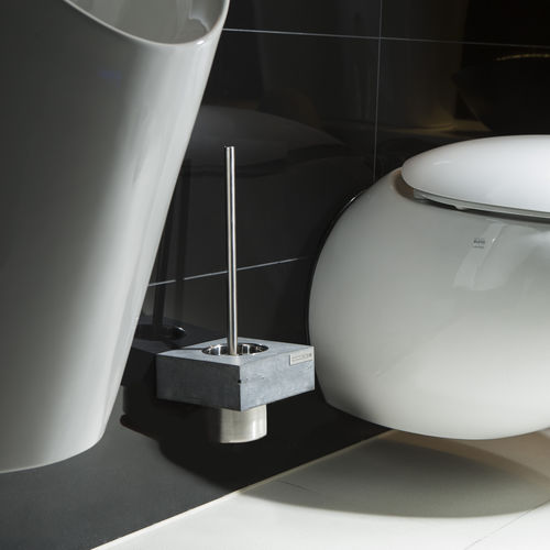 Portascopino per WC in acciaio inossidabile - balneos - CO33 - in calcestruzzo / da parete / per hotel