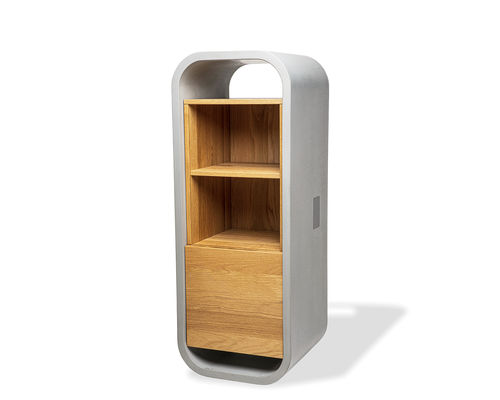 Mobile frigobar contemporaneo - OPUS POTARE - CO33 - in rovere / in legno massiccio / in calcestruzzo