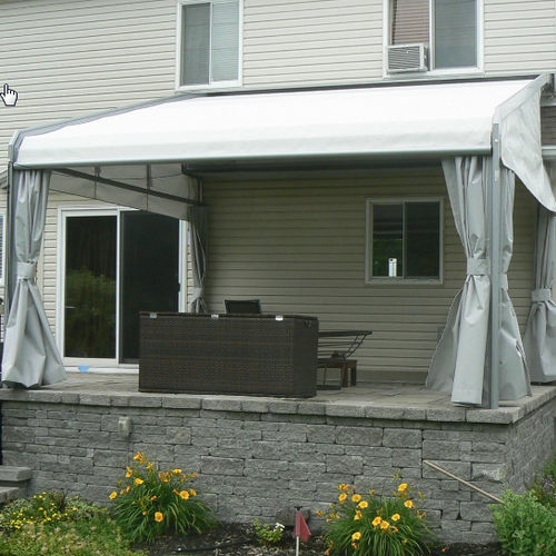 Tenda da sole verticale - FIXED RETRACTABLE : ATTICO MODEL - OMBRASOLE - a motore / contract