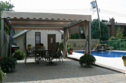 Pergola autoportante - OMBRASOLE - in alluminio / retrattile