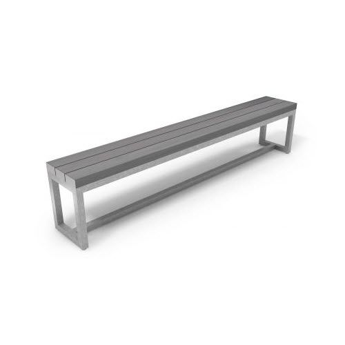 Panca da giardino contemporanea - La Clôture Française - in acciaio / in alluminio / in PVC