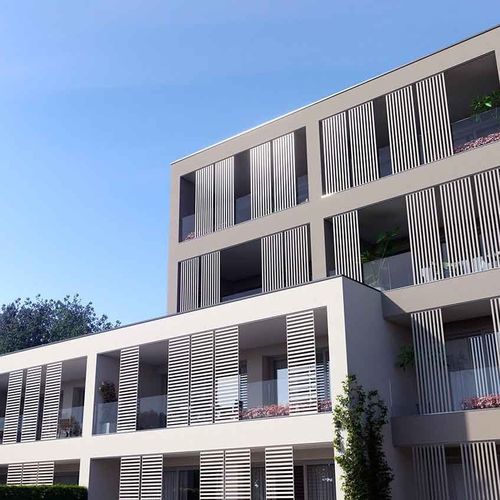 Frangisole in metallo - F20 - BT Group - per facciata / per finestra / verticale