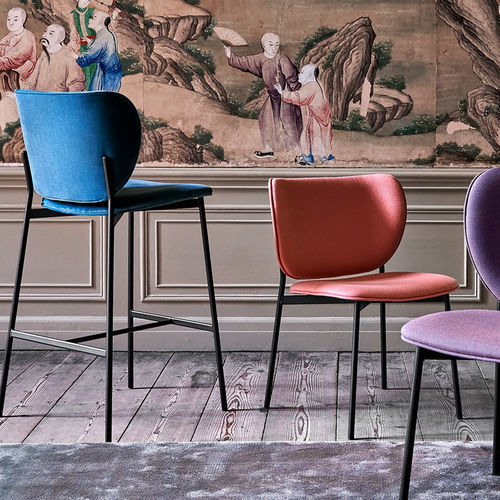 Sedia alta contemporanea - Eve - Fest Amsterdam - da interno / in tessuto / in faggio