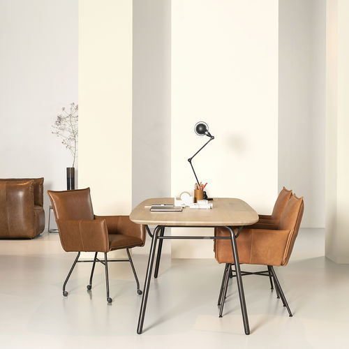 Sedia da pranzo contemporanea - Sanne - Jess - da interno / in tessuto / in pelle