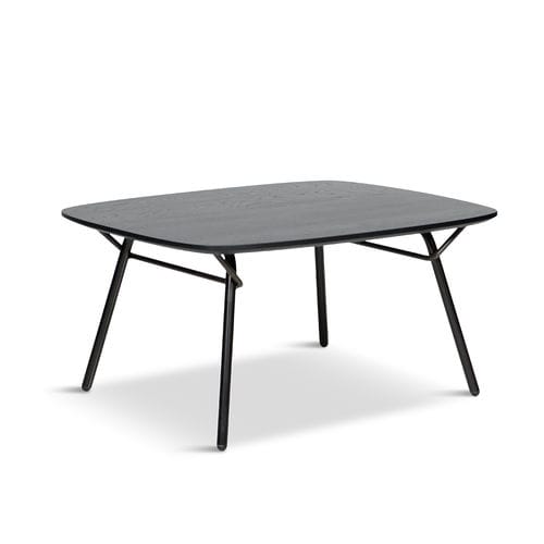 Tavolino basso contemporaneo - Vain - Jess - in rovere / in noce / con supporto in acciaio
