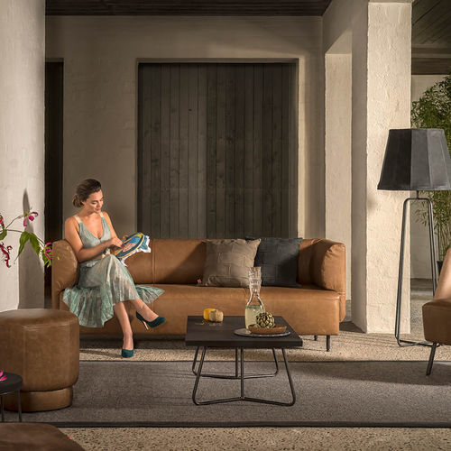 Tavolino basso contemporaneo - Charles  - Jess - in rovere / in noce / in acciaio ramato