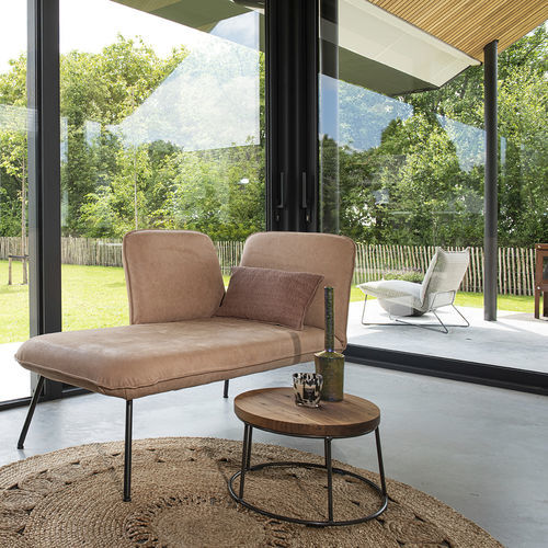 Tavolino basso contemporaneo - Cick - Jess - in rovere / in noce / in pelle