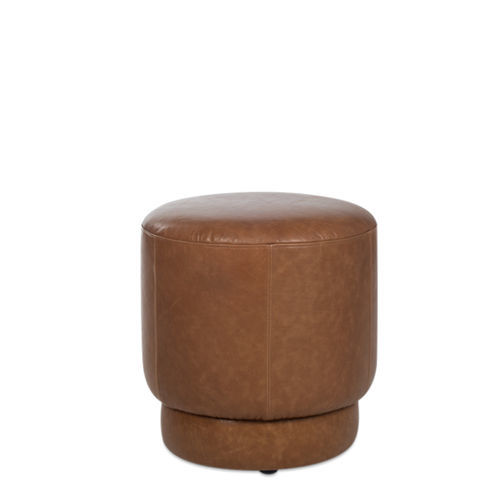 Pouf contemporaneo - Tray  - Jess - in tessuto / in pelle / tondo