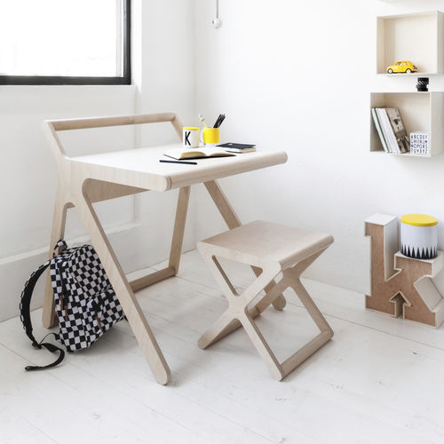 Scrivania contemporanea - K - Rafa Kids - in betulla / in legno compensato / per bambini
