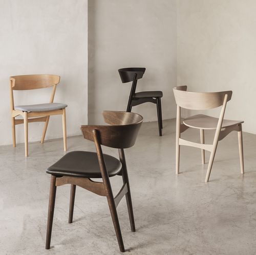 Sedia da pranzo design scandinavo - Sibast No 7 - sibast furniture - da interno / in lana / in pelle