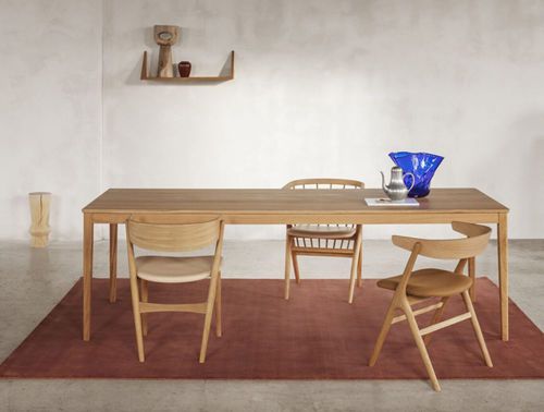 Tavolo da pranzo design scandinavo - Sibast No 2 - sibast furniture - in rovere / in MDF laccato / con supporto in quercia