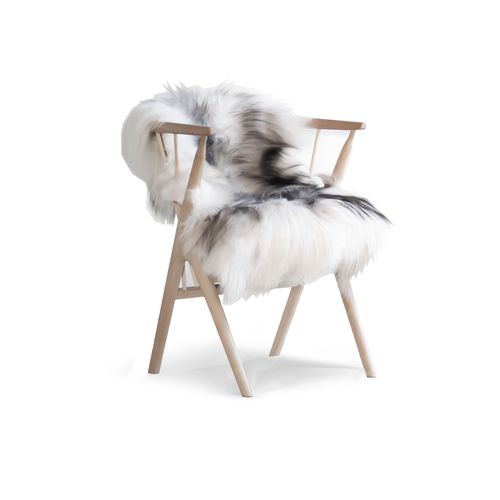 Sedia design scandinavo - Sheepskin - sibast furniture - da interno / in pelle di pecora / con supporto in legno