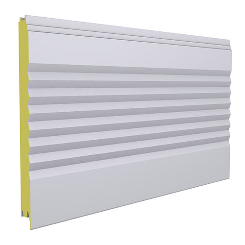 Pannello sandwich per facciata - POLTHERMA DS - EuroPanels - per muro / rivestimento in metallo / anima in poliuretano PUR
