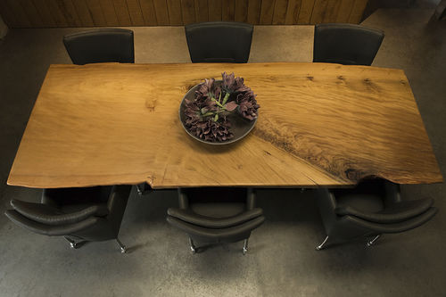 Tavolo da pranzo design originale - KAURI - Unik - in legno / rettangolare / in materiale di recupero