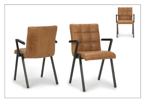 Poltrona contemporanea - WELLINGTON - Unik - in pelle / in tessuto / con braccioli