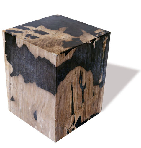 Sgabello contemporaneo - SKU: 245 - Unik - in legno fossilizzato / contract / da esterno