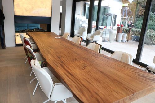 Tavolo da pranzo contemporaneo - suar wood  - Unik - in noce / in legno massiccio / in legno laccato