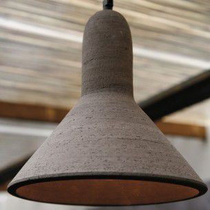 Lampada a sospensione - Ars - Laboratorio Sanrocco - in terracotta / contemporanea / con cavo