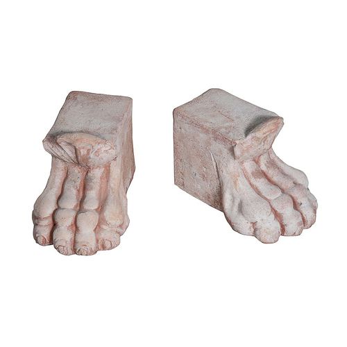 Piedistallo design originale - Piede Grande - Laboratorio Sanrocco - in terracotta / da esterno