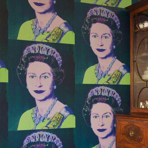 Carta da parati contemporanea - QUEEN ELIZABETH - FLAVOR PAPER - a motivi / con motivo stampato